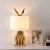 Import Nordic luxury morden masked rabbit E27 night light table lamp with 4 color from China