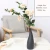 Import Nordic modern simple pottery and porcelain large vase sitting room creative lubao black pottery vase model room decoration set from China