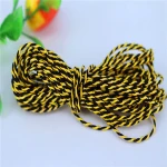 OEM 3-strand handbag rope bias braided packaging cord twisted cotton rope