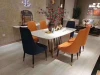 OEM hotel set marble round dining tables restaurant furniture OEM
