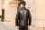 Import OEM Service Custom jacket manufacture Fashion motorbike PU Men Black Solid Leather Jackets from China