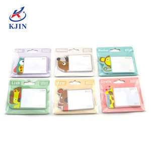 Office and school supply customized shape sticky notes Animal design memo pad