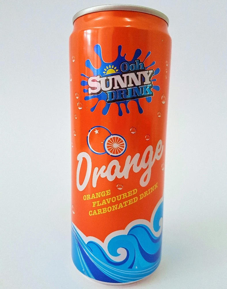 Ooh Sunny Carbonated Orange Soft Drink can 325ml HOT SELLING