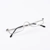 Optical Glasses Classic Round Semi-rimless Transparent Lens Metal Optical Glasses