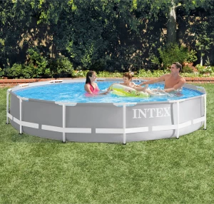 Original INTEX 26712 366*76cm Big Metal Frame Pool large outdoor Family Water Playing Fun Swimming Pool