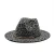 Import Outdoor Fashion Leopard Fedora Flat Wide Brim Hat With Golden Buckle Hat Band Women And Men Wool Felt Hats Low Price Wholesale from China