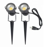 Outdoor waterproof  led lawn garden landscape lamp wall yard path spot lights with spike 5w 110v