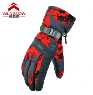 Outdoor Waterproof Ski Gloves, Winter Warm Snowboard Windproof Anti-Skid Outdoor Gloves Cold Weather Gloves for Mens Womens
