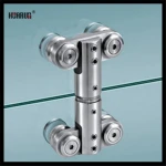 overpanel connector with pivot bearing location,swing glass door accessories,glass/wall corner connector