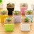 P273 Gardening Mini Plastic Flower Pots+Plastic Tray Vase Square Flower Bonsai Planter Nursery Pots Creative Square pot