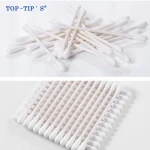Paper Stick Cotton buds in paper box with PP cap