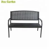 Park Yard Furniture Cast Iron Frame Black Patio Loveseats Outdoor Garden Bench