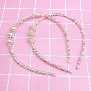 Pearl beaded handmade jewelry headdress gifts children&#39;s headwear pearl headband for sale