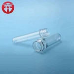 PET Tube perfume bottle pet preform manufacturers test tube with aluminum screw cap