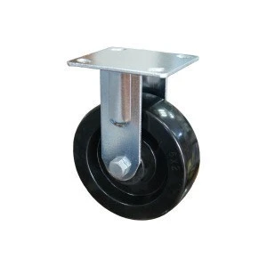 Phenolic High Temperature Caster Wheel With Swivel Plate Directional Lock Brake
