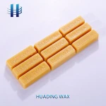 Physically processing natural honey bee wax bar