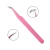 Import Pink eyelash tweezer pack in case eyebrow remover tweezer lash tweezer set from China