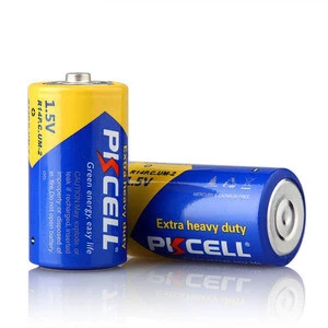 PKCELL 2018 Top Selling C Size r14 r14c um-2 1.5v Carbon Zinc Battery for Kids Electric Toys