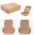 Import Plain kraft paper cartons corrugated gift box, gift packaging box from China