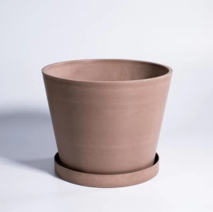 Planter Succulent Cactus Pot Home Office Decoration Flower Pot Ceramic Surface Pot With Saucer