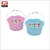 Import Plastic Clothes Basket with 10pcs Pegs PP Small Basket with Hook & Flower Clips from China
