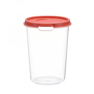 Plastic food fruit container bowl with lid