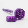 plastic tobacco herb grinder with cone roller