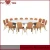 Import plywood round folding table market used / hotel foldable steel table from China