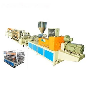 POLYTECH Building Material PVC Plastic Clay Roof Tiles Making Machines