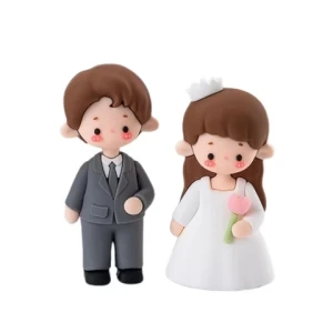 Popular Couple Memorial Gifts Cute Decorations ornaments for the house Bride and Groom Wedding action figure Decorations