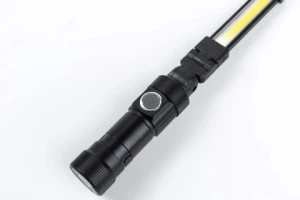 Portable 5 Mode 2 Switch COB Flashlight Torch USB Rechargeable LED Work Light Magnetic For Outdoor Camping