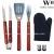 Import Portable BBQ Apron set with BBQ tool sets for out picnic from China