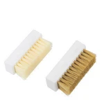 Portable Leather Shine Wooden Pig Hair Shoe Brush