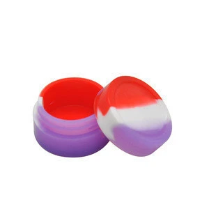 portable smoking accessories mini small silicone round pill box storage case cases dry herb dab jar container