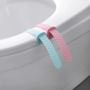 Portable Toilet Closestool Seat Handle Foldable Silicone Sanitary Seat Cover Lifting Device Toilet Seat Cover Lifter