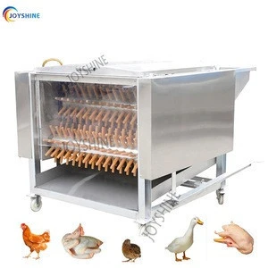 Poultry plucker machine in automatic quail slaughter equipment line