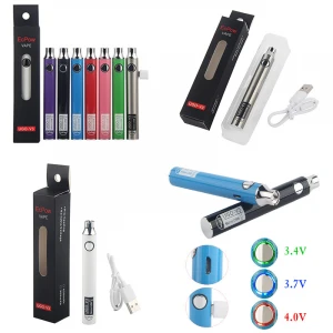 Preheating Adjust Voltage Micro USB Packaging 650 mAh Rechargeable Batteries Empty oil cartridge 510 thread UGO V3 VAPES Pens
