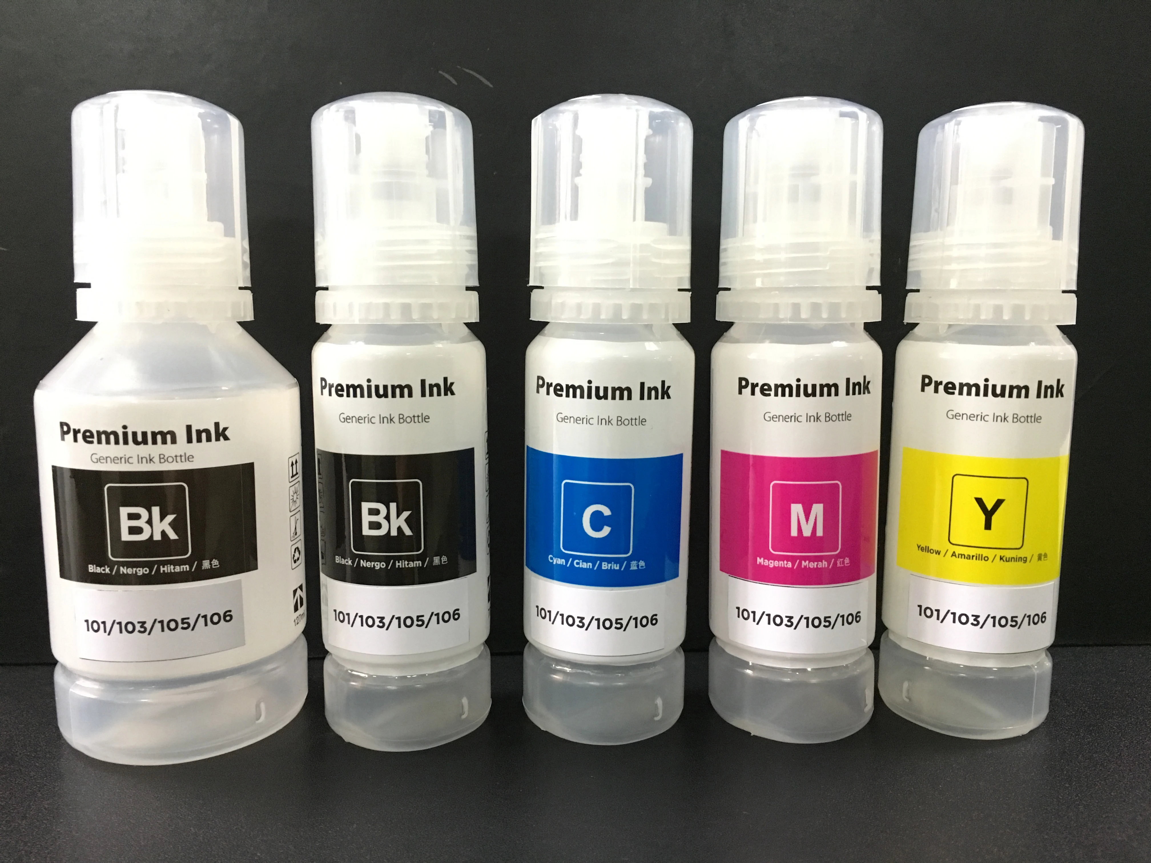 Premium dye ink with Newest 100ml bottle for  epson ECO Tank series  001.0030101.103 504 544 printers