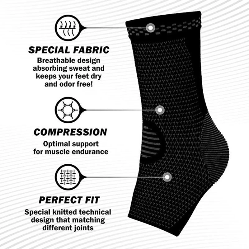Premium Quality Foot Compression Socks Perfect Fit Easing Swelling