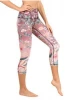Pretty in Pink Printed Yoga Crops