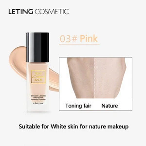 Private label MOQ500pc 3 in 1 water toning fair glowing skin whitning waterproof foundation makeup liquid