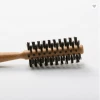private label wooden round paint detailing hair brush round for home salon travel grooming kit factory