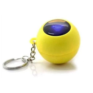 promotional customize Logo Printed Mini Unimaginable prophecy ball bubble small key ring magic 8 balls keychain