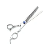PT-0006 Professional Pet Grooming Scissor Japan 440c Curved Shear Set Chunker vg10 thinning 8.0