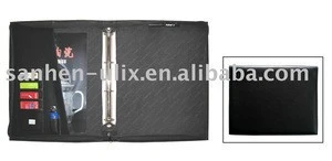 PU MATERIAL BUSINESS BINDER WITH 4 RING BINDER