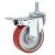 Import PU Swivel Office Casters Wheels Furniture Casters Red Face Iron Core Polyurethane wheel from China
