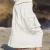 Import Pure linen skirt, female Amoi trend high-waisted slim white a-line skirt with big pockets from China