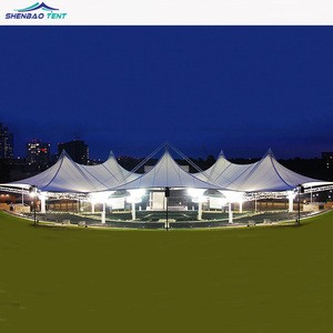 PVDF Tensile structure architectural roof membrane for sport playground