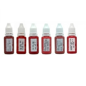 &quot;BIOTOUCH Permanent MakeUp Cosmetic Tattoo MICRO PIGMENTS for LIPS 6 bottles 15 ml &quot;