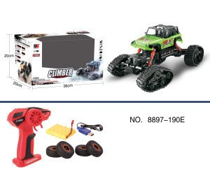 RC Car with USB 2.4Ghz 1/16 Crawlers Off Road Vehicle Toy Remote Control Car Blue Color